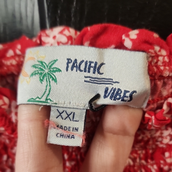 Red Floral Maxi Dress - Picture 2 of 3